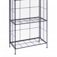 Kovový nábytok - police s regálmi 55,5x155x29cm