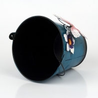 Kovový obal vedro motýľ 17x16cm