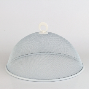 Kovový poklop na potraviny biely 30cm