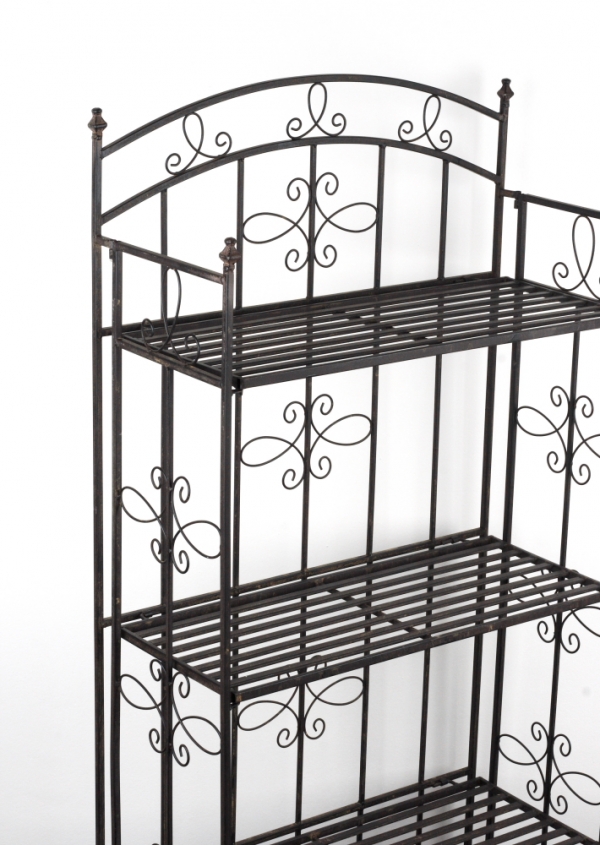 Kovový regál 4 police 162x71x30cm
