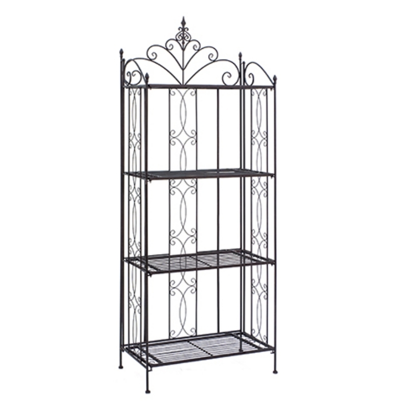 Kovový regál na kvety 4 police 169x66x33cm