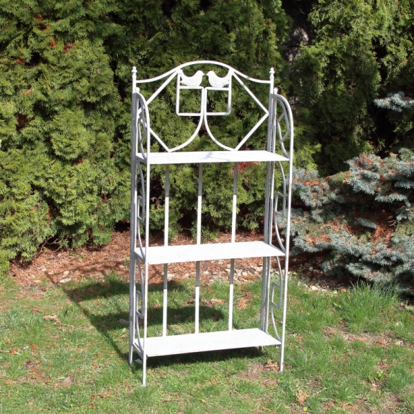 Kovový regál s poličkami 60x24x128cm