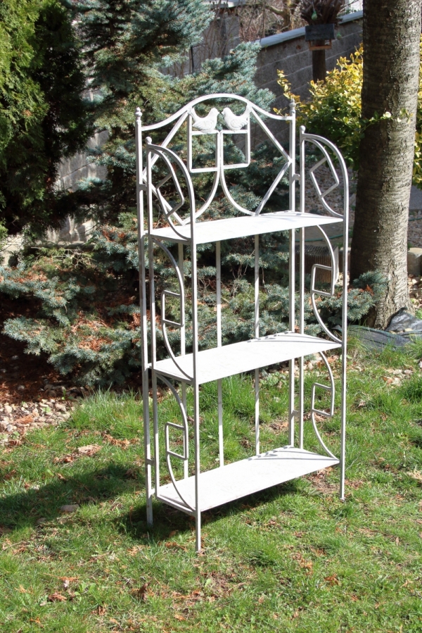 Kovový regál s poličkami 60x24x128cm