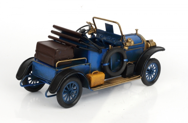 Kovový retro model auta so sklápacou strechou 27cm