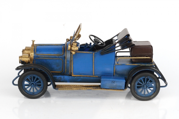 Kovový retro model auta so sklápacou strechou 27cm