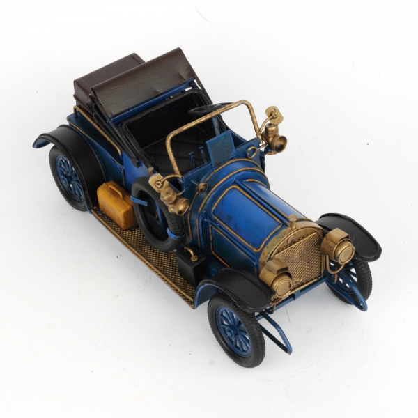 Kovový retro model auta so sklápacou strechou 27cm