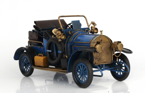 Kovový retro model auta so sklápacou strechou 27cm