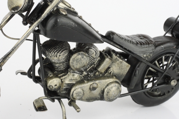 Kovový retro model motorka chopper 32cm