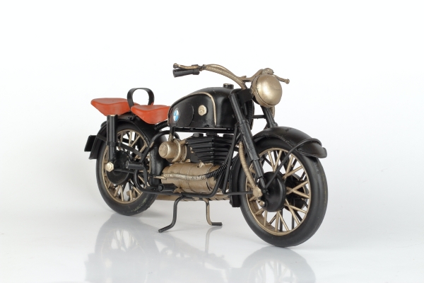 Kovový retro model motorky plech 28cm