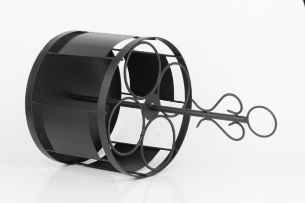 Kovový stojan na 4 fľaše vína 40cm