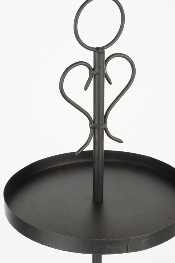 Kovový stojan na 4 fľaše vína 60cm