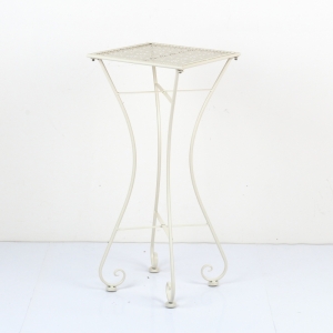 Kovový stojan na kvety biely 33x72x33cm