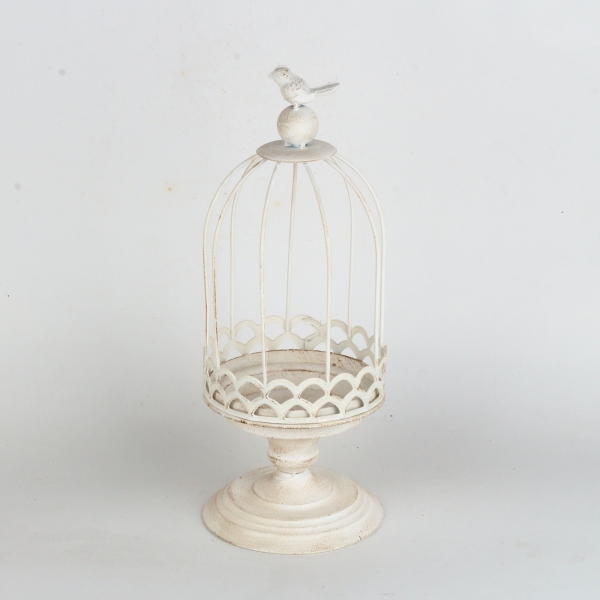 Kovový stojan na kvety klietka 40cm