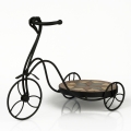 Kovový stojan na kvetiny trojkolka 44x21x31,5cm