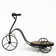 Kovový stojan na kvetiny trojkolka 44x21x31,5cm