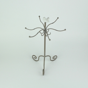 Kovový stojan na šperky s vtáčikom 22 × 38,5 × 22cm