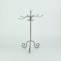 Kovový stojan na šperky s vtáčikom 22 × 38,5 × 22cm