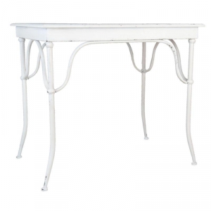 Kovový stolek bílý 93x63x81cm