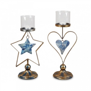 Kovový svietnik 36 cm sada