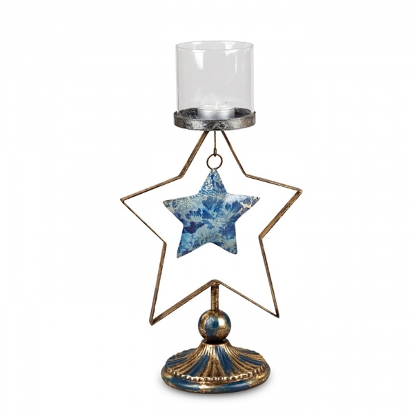 Kovový svietnik 36 cm sada