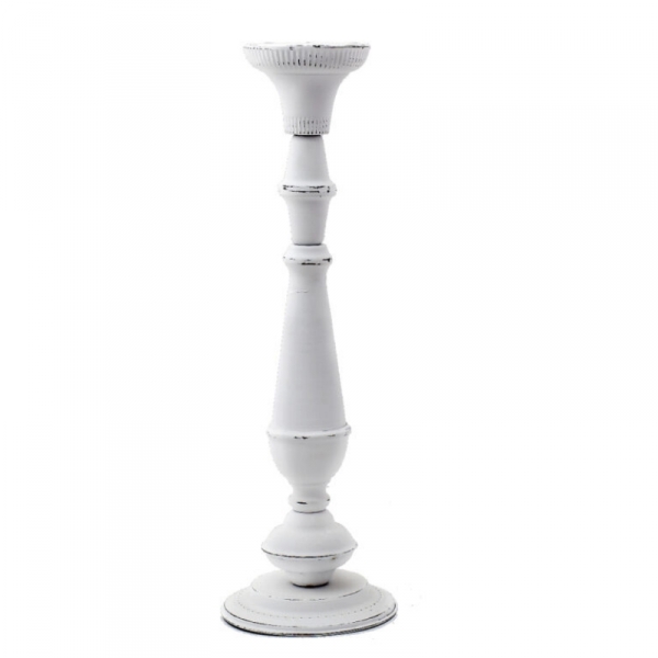 Kovový svietnik biely 50cm