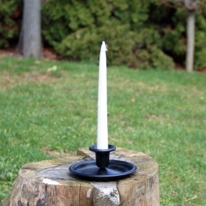 Kovový svietnik čierny 13cm