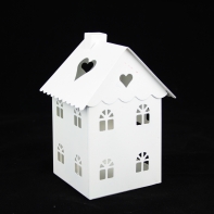 Kovový svietnik domček 10x14,5x9,6cm