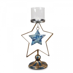 Kovový svietnik hviezda 36cm