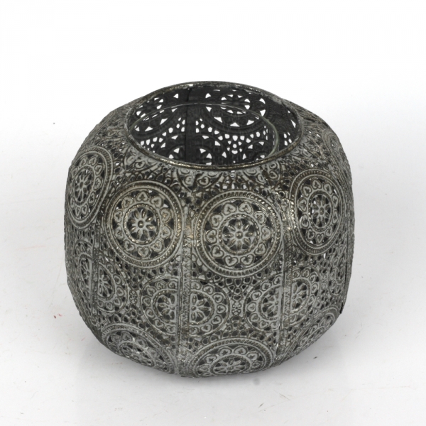 Kovový svietnik guľa 13,5cm