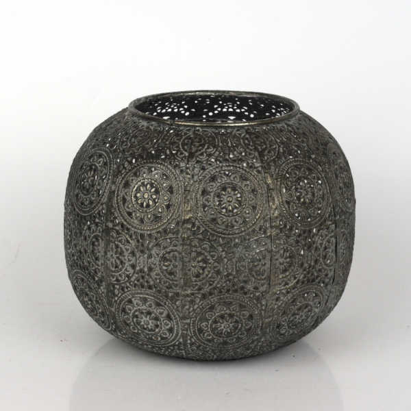 Kovový svietnik guľa 16,5cm