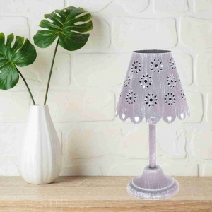 Kovový svietnik - lampa 12 x 24 x 12 cm