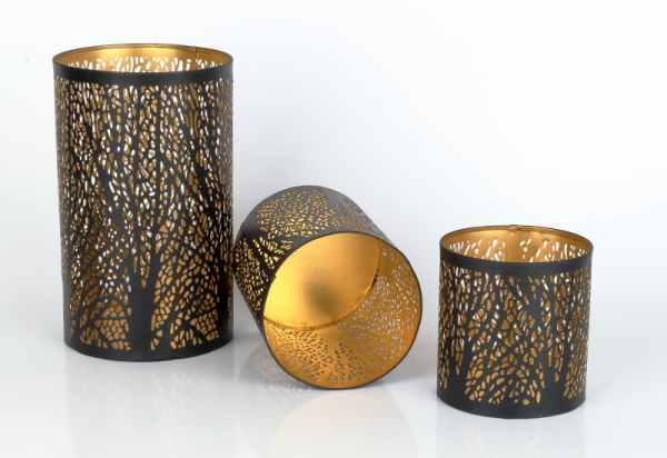 Kovový svietnik na čajovú sviečku 10cm 