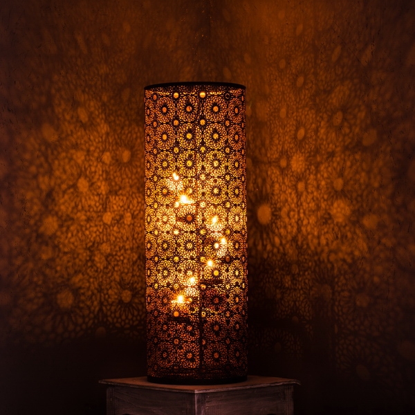 Kovový svietnik na čajové sviečky 65cm