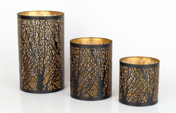 Kovový svietnik na čajovú sviečku 21cm