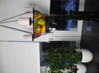 Kovový záves - svietnik