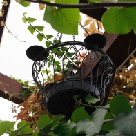 Kovový záves - svietnik