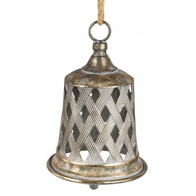 Kovový zvonček 17x26cm