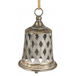 Kovový zvonček 17x26cm