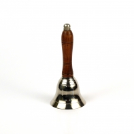Kovový zvonček s dreveným držiakom 