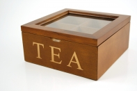 Krabička na čaj 18x18x8cm
