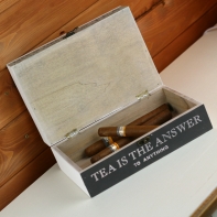 Krabička na čaj 2 poschodia 23x15x10cm