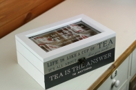 Krabička na čaj 2 poschodia 23x15x10cm