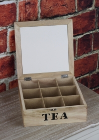 Krabička na čaj Beautiful home 23x23cm