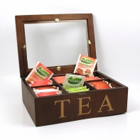 Presklená krabička na čaj 24x18x8,3cm