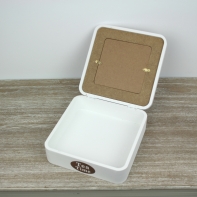 Krabička na čaj s fotorámikom 20,5x20,5 cm