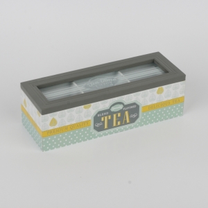 Krabička na čaj s tromi priehradkami 23x8x6cm