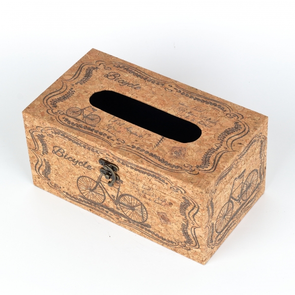 Krabička na vreckovky korek 25x14x12cm