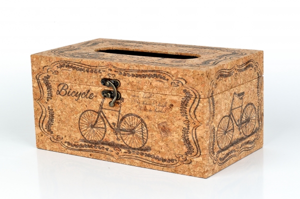 Krabička na vreckovky korek 25x14x12cm