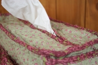 Škatulka na vreckovky - návlek 25x12x7cm