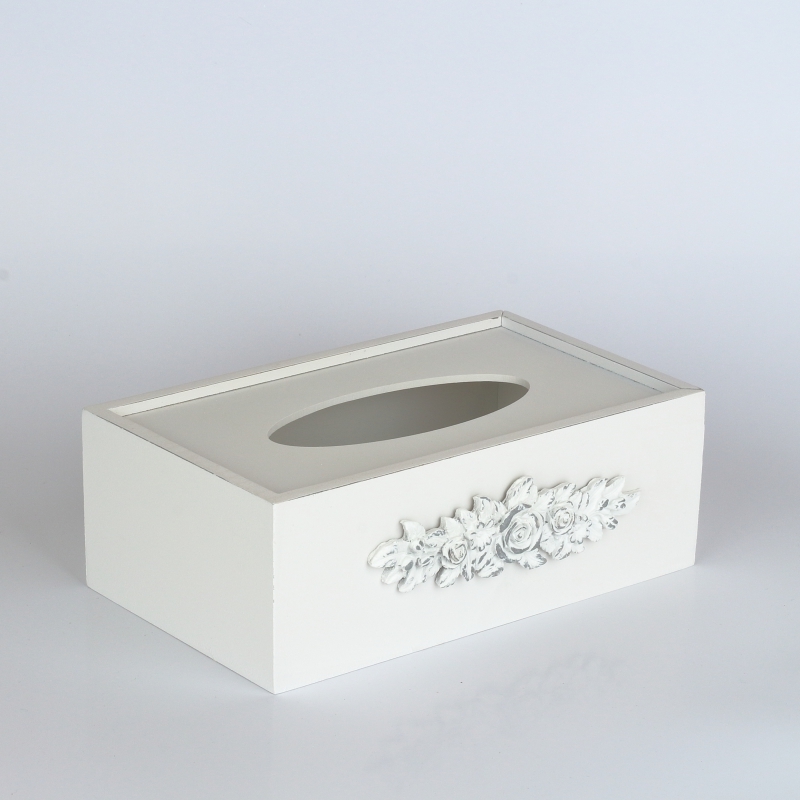 Krabička na vreckovky s motívom ruží 9x26x15cm